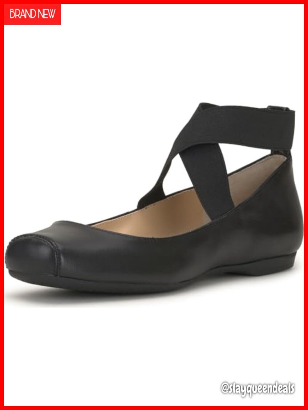 Leather Ballet Flat Slip Resistant Closed Toe Everyday Dress Shoe